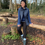 GET-UP-AND-GO Navy Leopard Silhouette Gilet