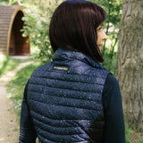 GET-UP-AND-GO Navy Leopard Silhouette Gilet