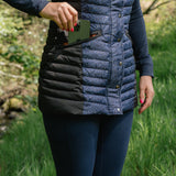 GET-UP-AND-GO Navy Leopard Silhouette Gilet