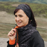 WANDERLUST Orange Print Recycled Waterproof Jacket