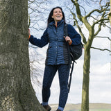 GET-UP-AND-GO Navy Leopard Silhouette Gilet
