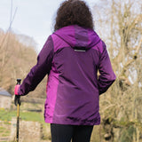 back of purple waterproof
