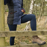 GET-UP-AND-GO Navy Leopard Silhouette Gilet