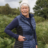 GET-UP-AND-GO Navy Leopard Silhouette Gilet