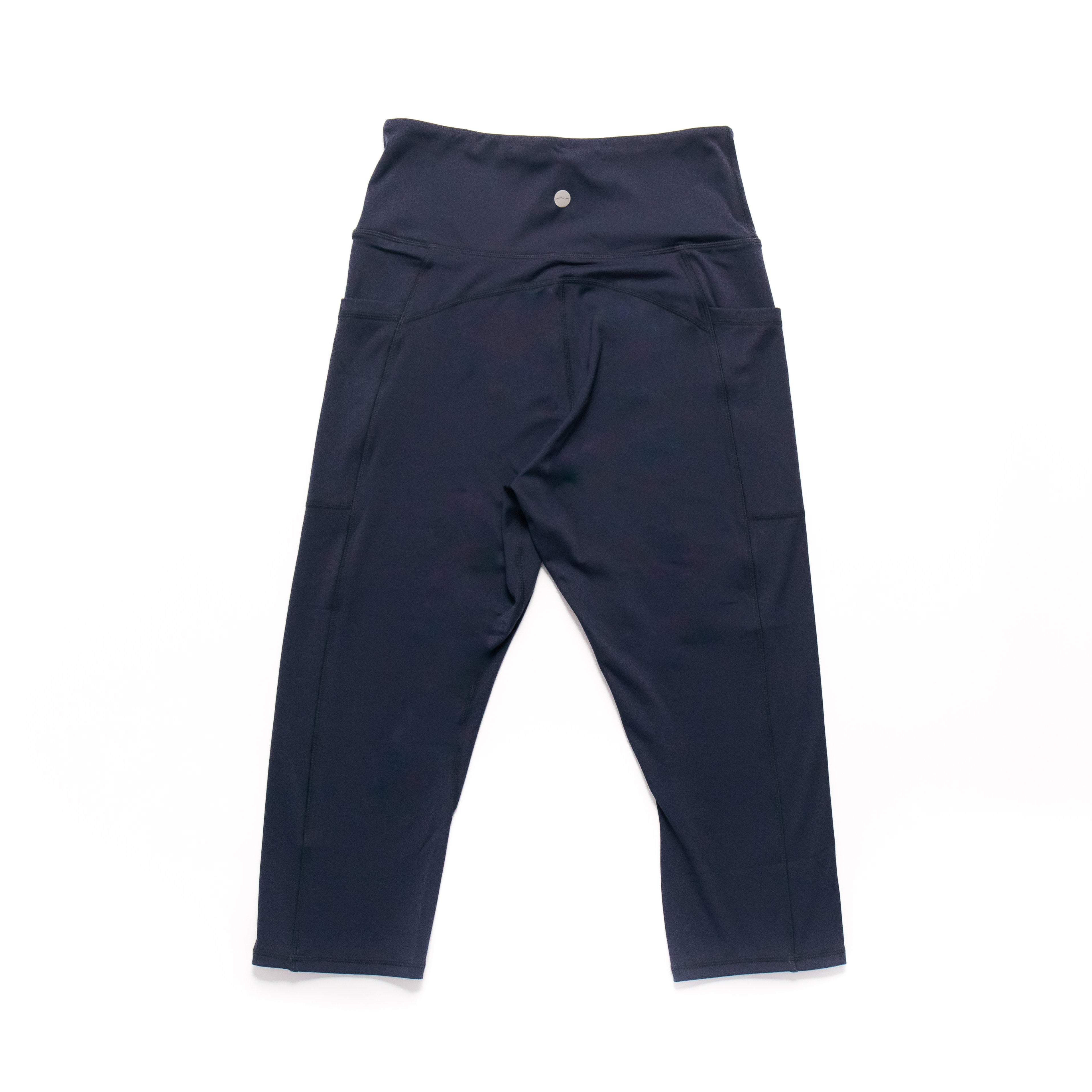 Navy blue pants on a white background