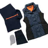 GET-UP-AND-GO Navy Leopard Silhouette Gilet