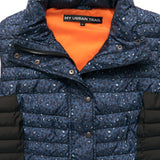 GET-UP-AND-GO Navy Leopard Silhouette Gilet