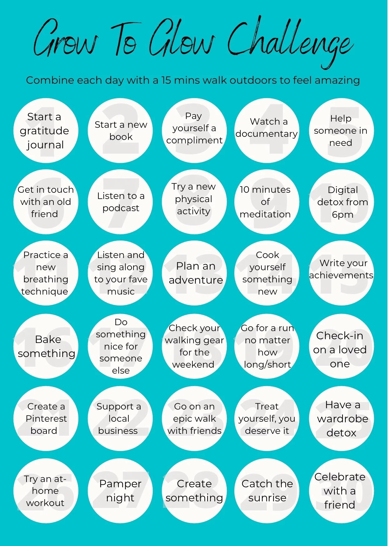Blog - Grow To Glow Challenge