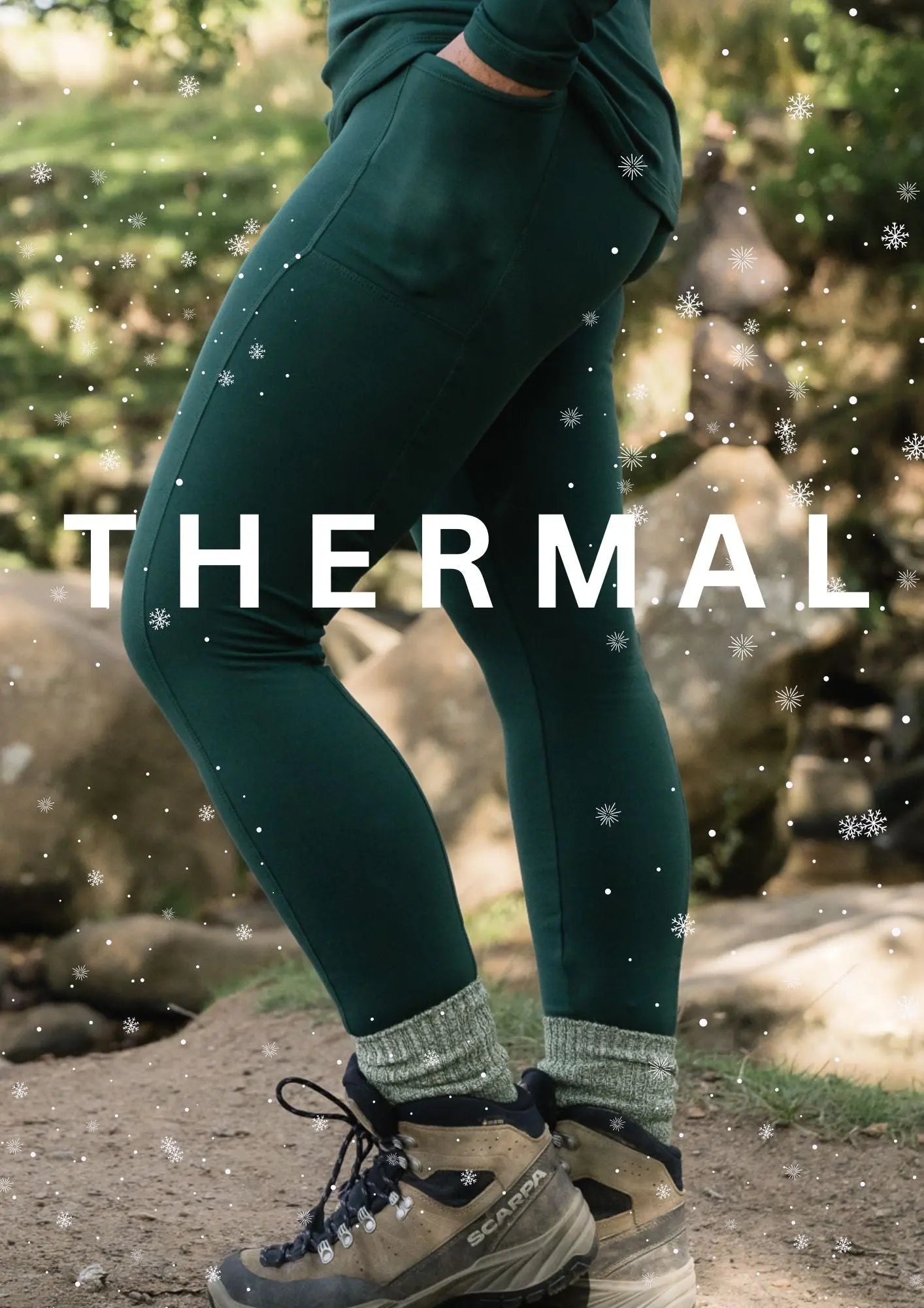 THERMAL TRAILBLAZER Forest Green Leggings My Urban Trail