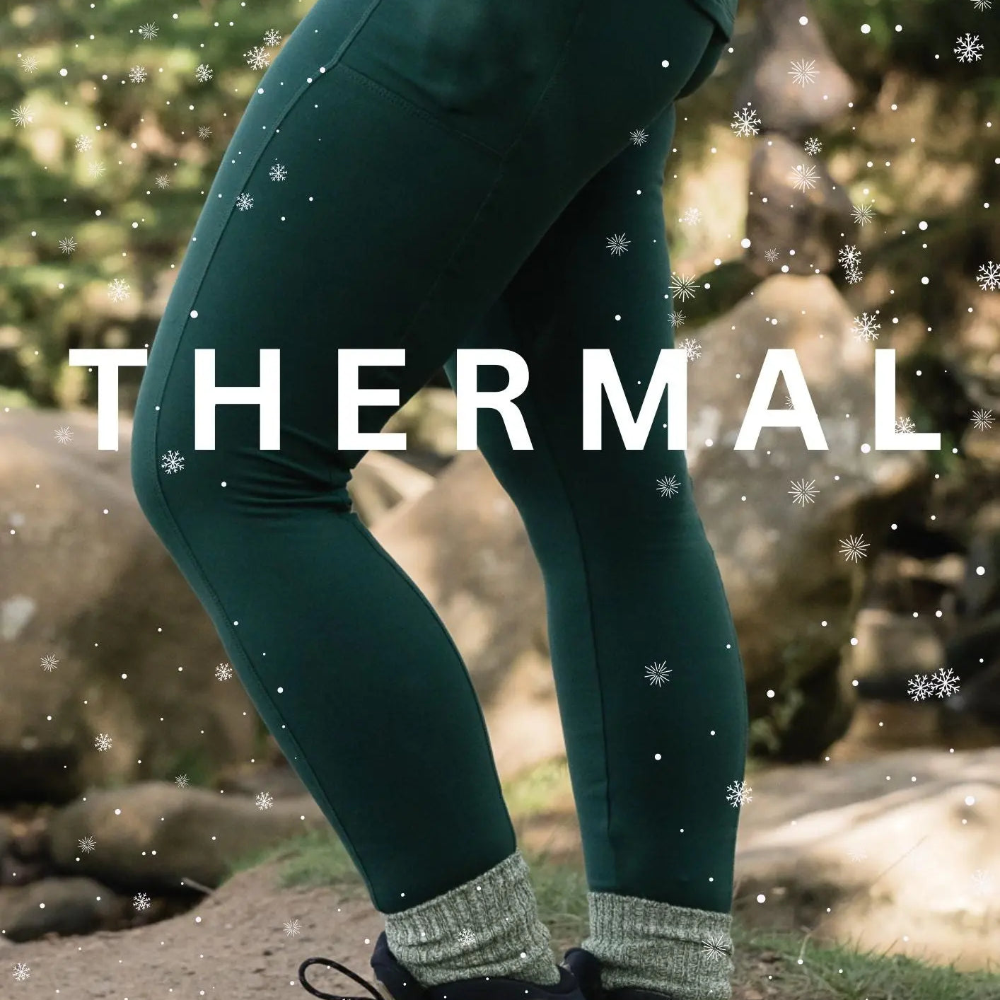 THERMAL TRAILBLAZER Forest Green Leggings My Urban Trail