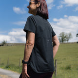 NEW FREEDOM Black V-Neck Sports Top