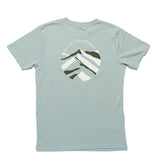 ESCAPE THE ORDINARY Sage Green Mountains T-Shirt