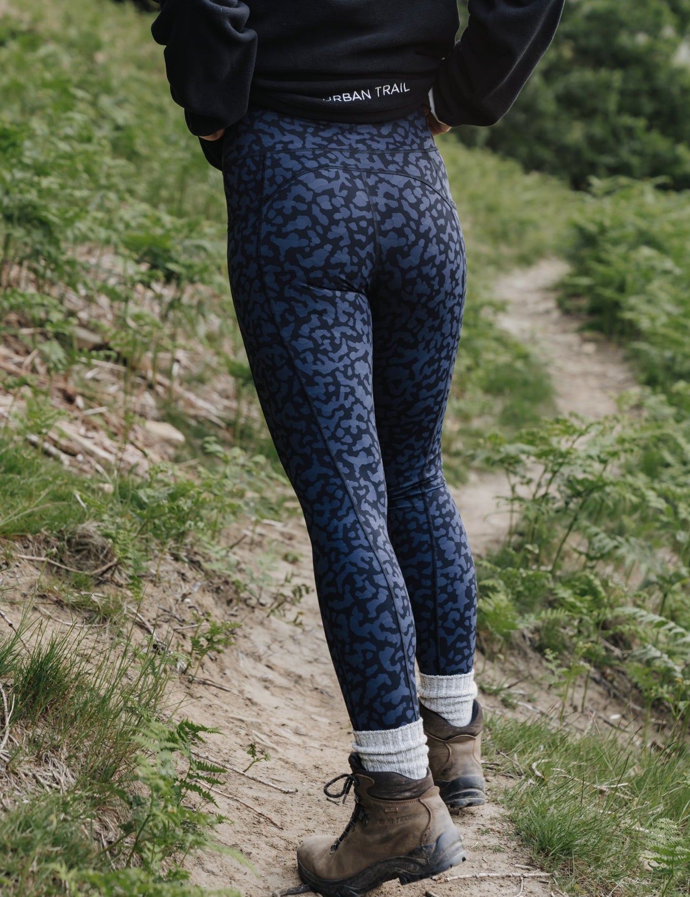 TRAILBLAZER Navy Printed Hiking Leggings My Urban Trail