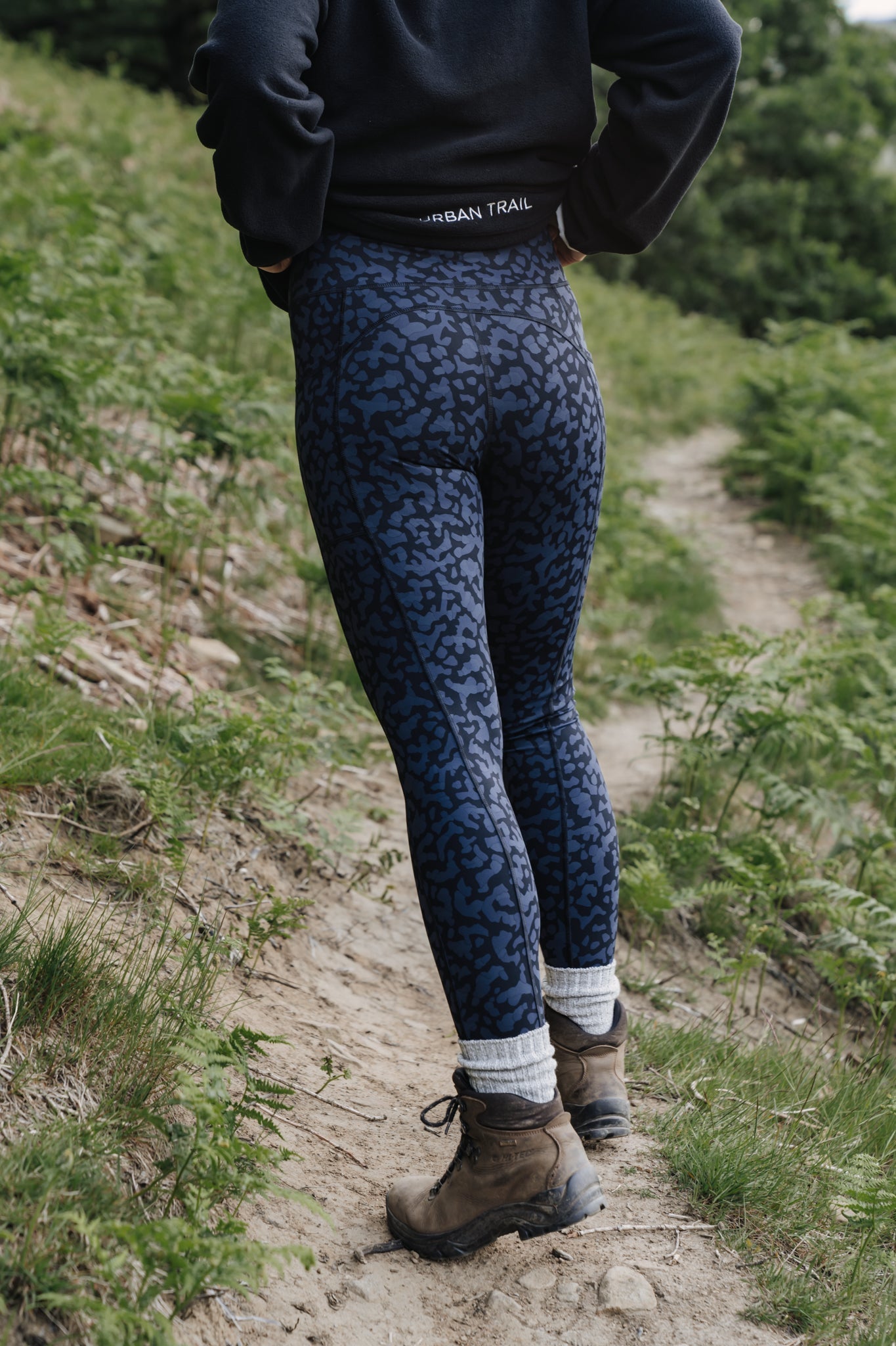 TRAILBLAZER Navy Printed Hiking Leggings My Urban Trail