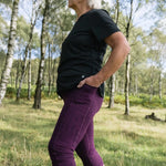 CAPRI TRAILBLAZER Plum Dot Print Hiking Leggings My Urban Trail