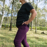 CAPRI TRAILBLAZER Plum Dot Print Hiking Leggings My Urban Trail