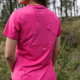 NEW FREEDOM Fuchsia Pink V-Neck Sports Top