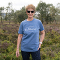 HAPPIEST OUTDOORS Denim Blue Slogan Classic T-shirt