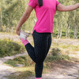 NEW FREEDOM Fuchsia Pink V-Neck Sports Top