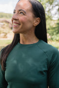 THERMAL Long Sleeve Forest Green Top