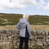 EXPLORE Grey Leopard Silhouette Puffer Jacket