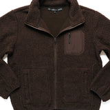 **PRE-ORDER** THE RAMBLER RECYCLED CHOCOLATE BORG ZIP THROUGH FLEECE