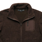 **PRE-ORDER** THE RAMBLER RECYCLED CHOCOLATE BORG ZIP THROUGH FLEECE