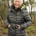 EXPLORE Khaki Print Silhouette Puffer Jacket