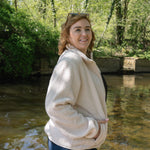 THE RAMBLER RECYCLED CREAM BORG ZIP THROUGH FLEECE My Urban Trail