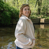 THE RAMBLER RECYCLED CREAM BORG ZIP THROUGH FLEECE My Urban Trail