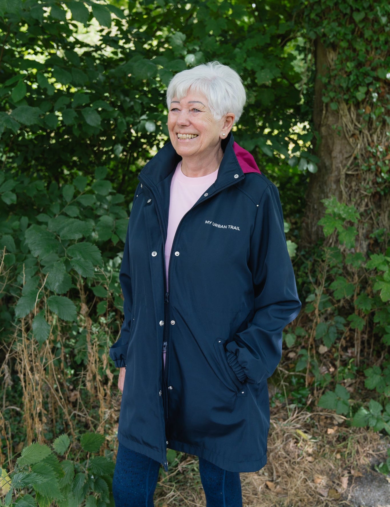 NEW SKYLINE Softshell Long-line Navy Coat My Urban Trail
