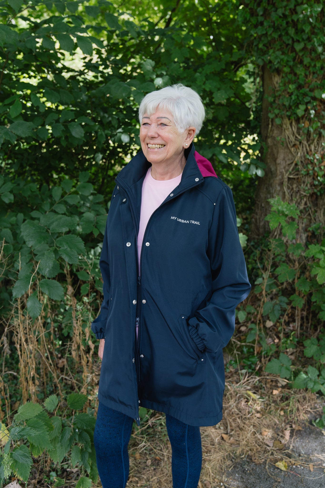 NEW SKYLINE Softshell Long-line Navy Coat My Urban Trail