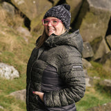 EXPLORE Khaki Print Silhouette Puffer Jacket