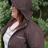 NEW SKYLINE Softshell Long-line Chocolate Coat