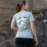 ESCAPE THE ORDINARY Sage Green Mountains T-Shirt My Urban Trail