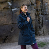 NEW SKYLINE Softshell Long-line Navy Coat