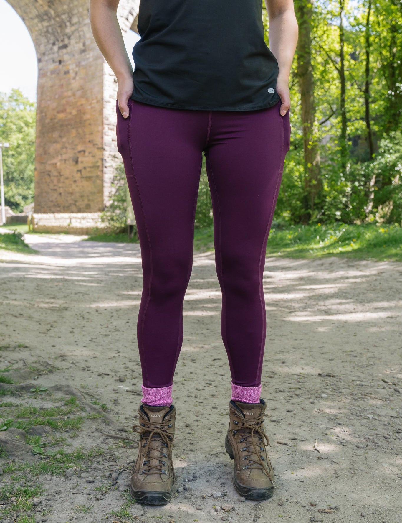 TRAILBLAZER Plum Hiking Leggings My Urban Trail