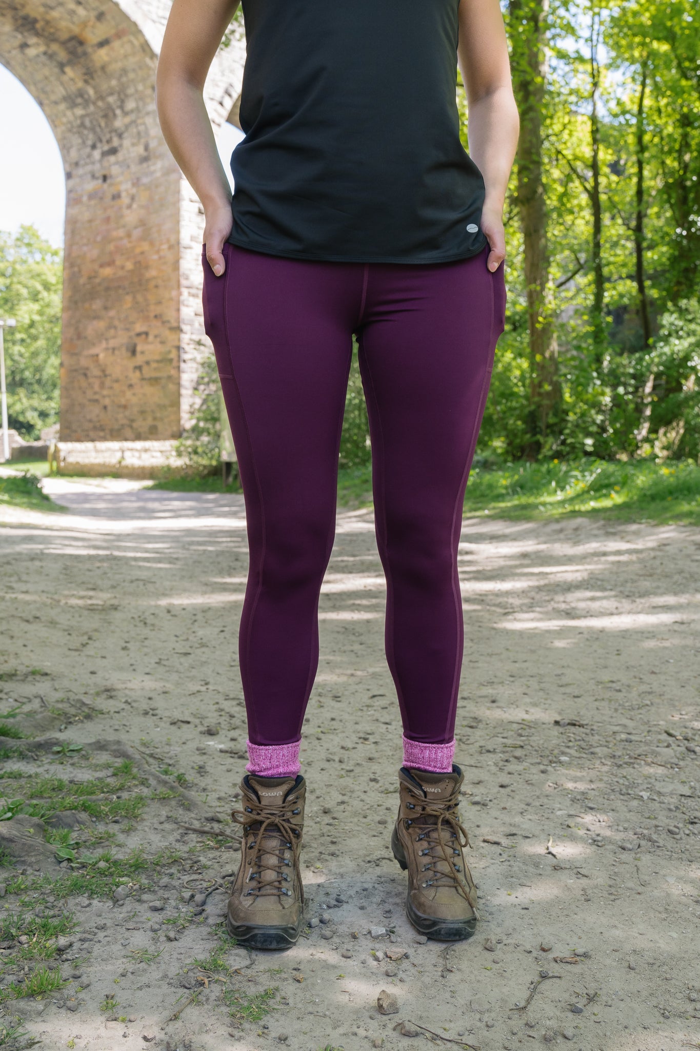 TRAILBLAZER Plum Hiking Leggings My Urban Trail
