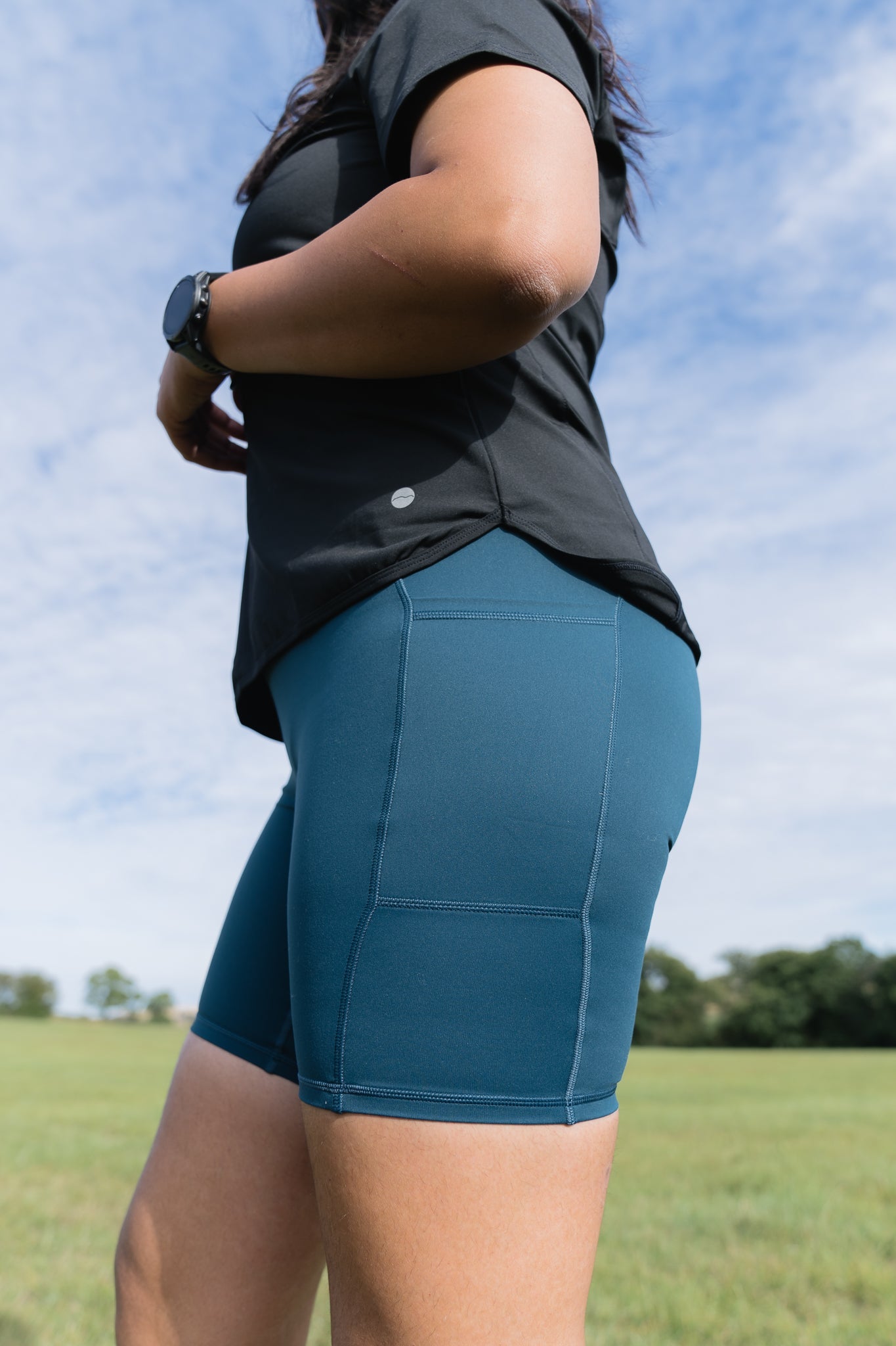 TRAILBLAZER Dark Teal Cycling Shorts My Urban Trail