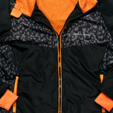 WANDERLUST Orange Print Recycled Waterproof Jacket