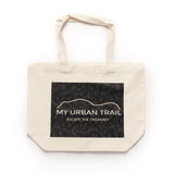 MY URBAN TRAIL Large Canvas Tote Bag