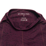 NEW CAPRI TRAILBLAZER Plum Dot Print Hiking Leggings