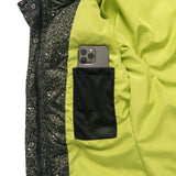 EXPLORE Khaki Print Silhouette Puffer Jacket