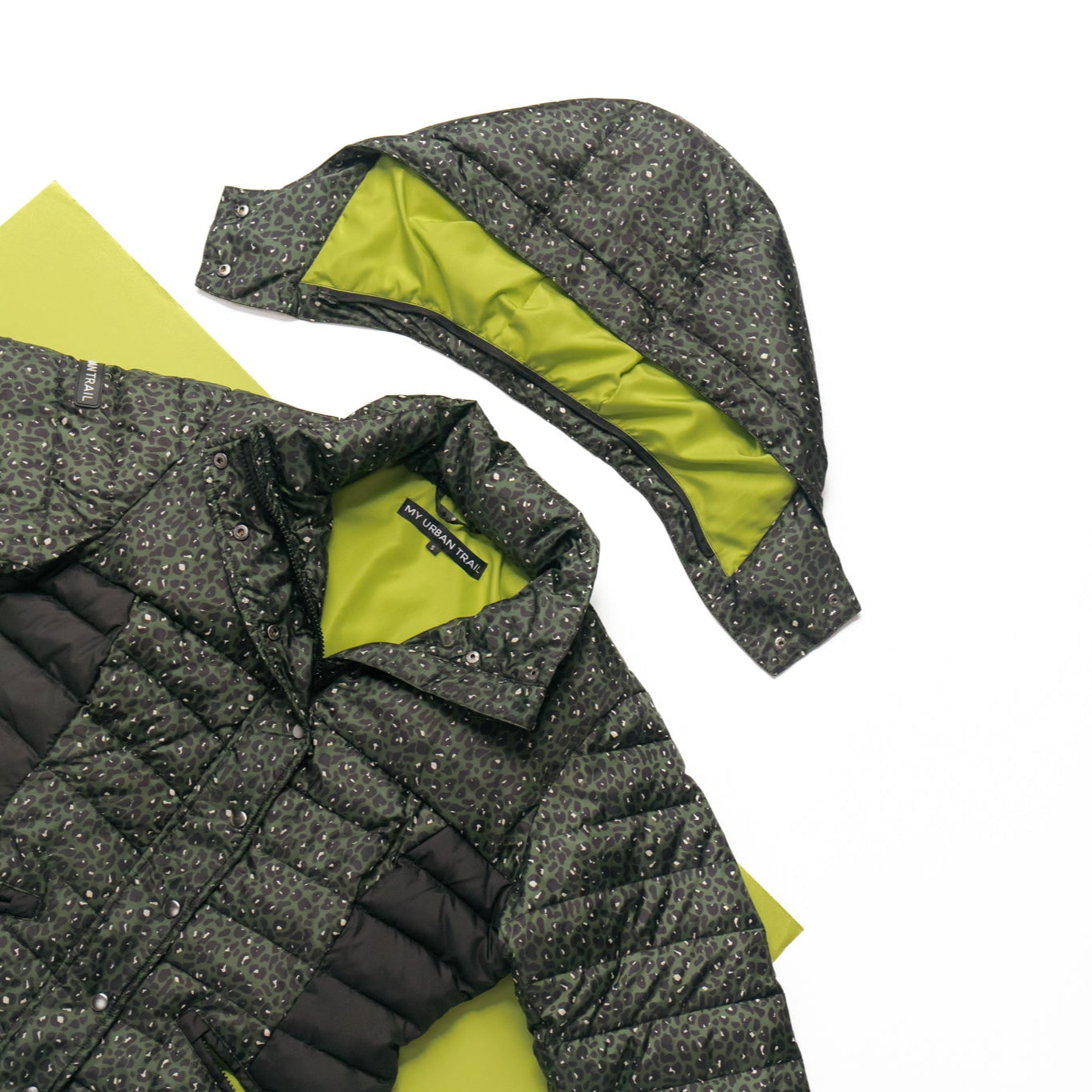 zip-off hood with puffer