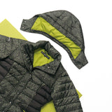 EXPLORE Khaki Print Silhouette Puffer Jacket