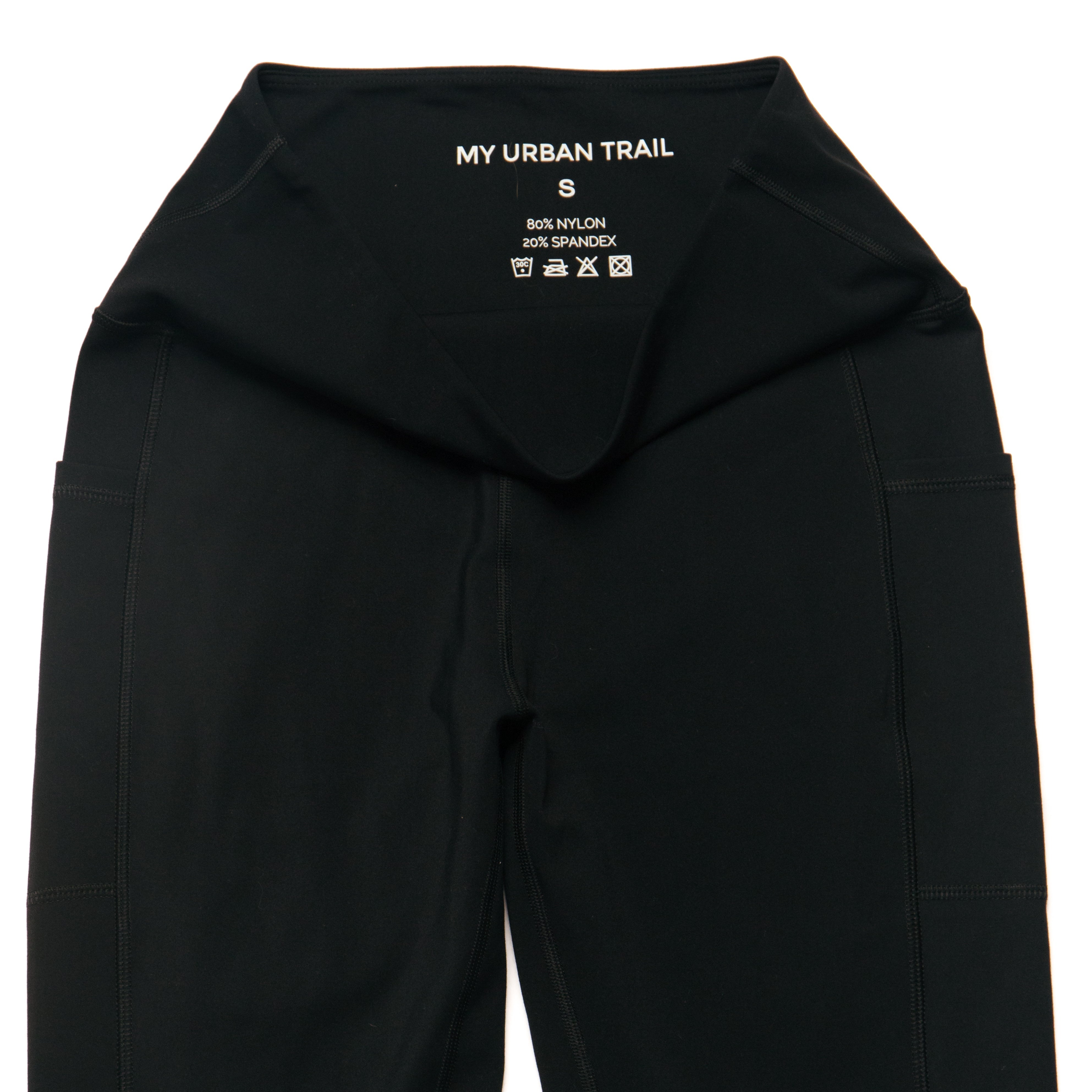 inside labelling of flare leggings