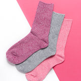 HIT THE ROAD Purple Hiking Socks