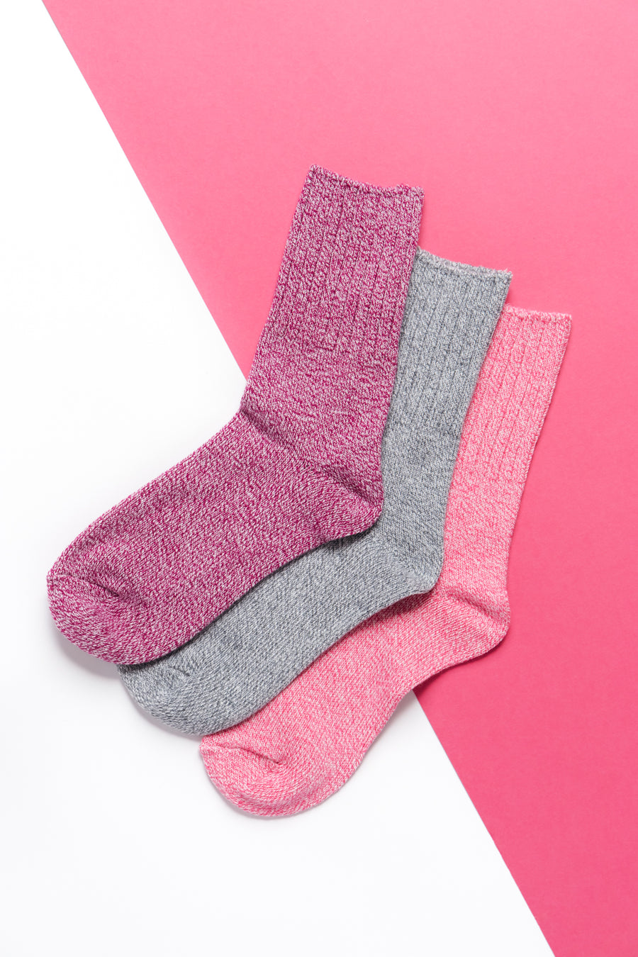 HIT THE ROAD Purple Hiking Socks