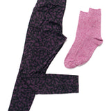 HIT THE ROAD Purple Hiking Socks