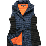 GET-UP-AND-GO Navy Leopard Silhouette Gilet
